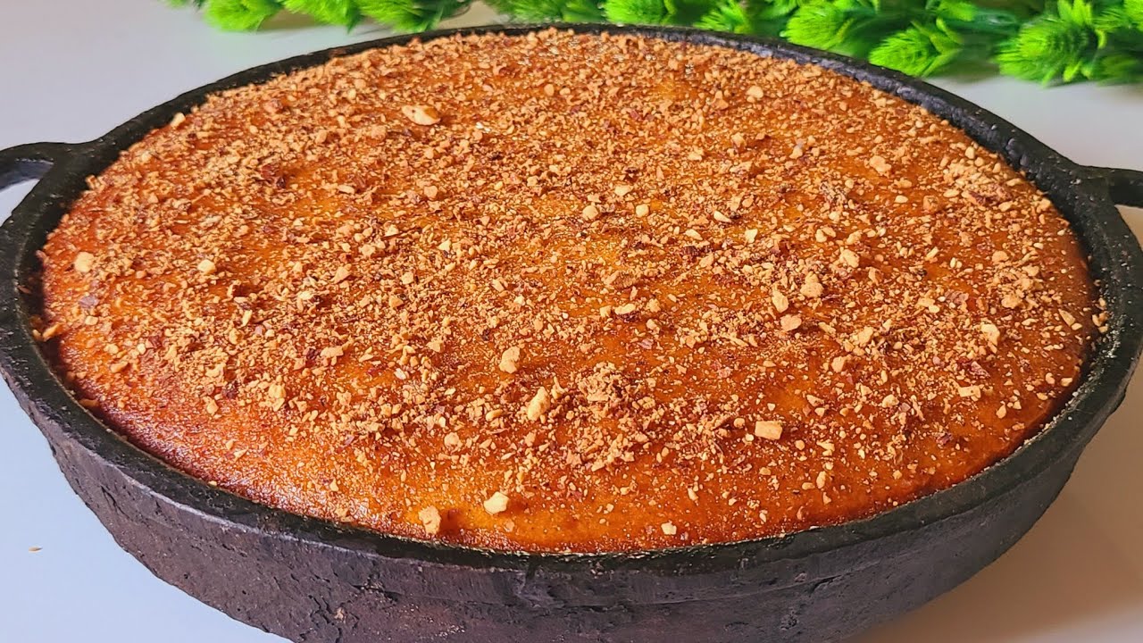 بسبوسة كيك للعيد 🥰سهلة لذيذة جداا بمذاق مميز بحجم عائلي  مستحيل تجربيها ومتعوديهاش