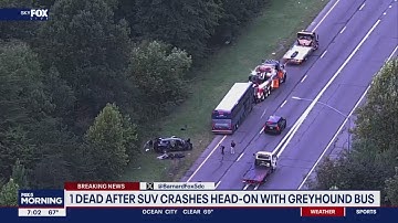 Driver of SUV dead after head-on wrong-way crash with Greyhound bus in Howard County