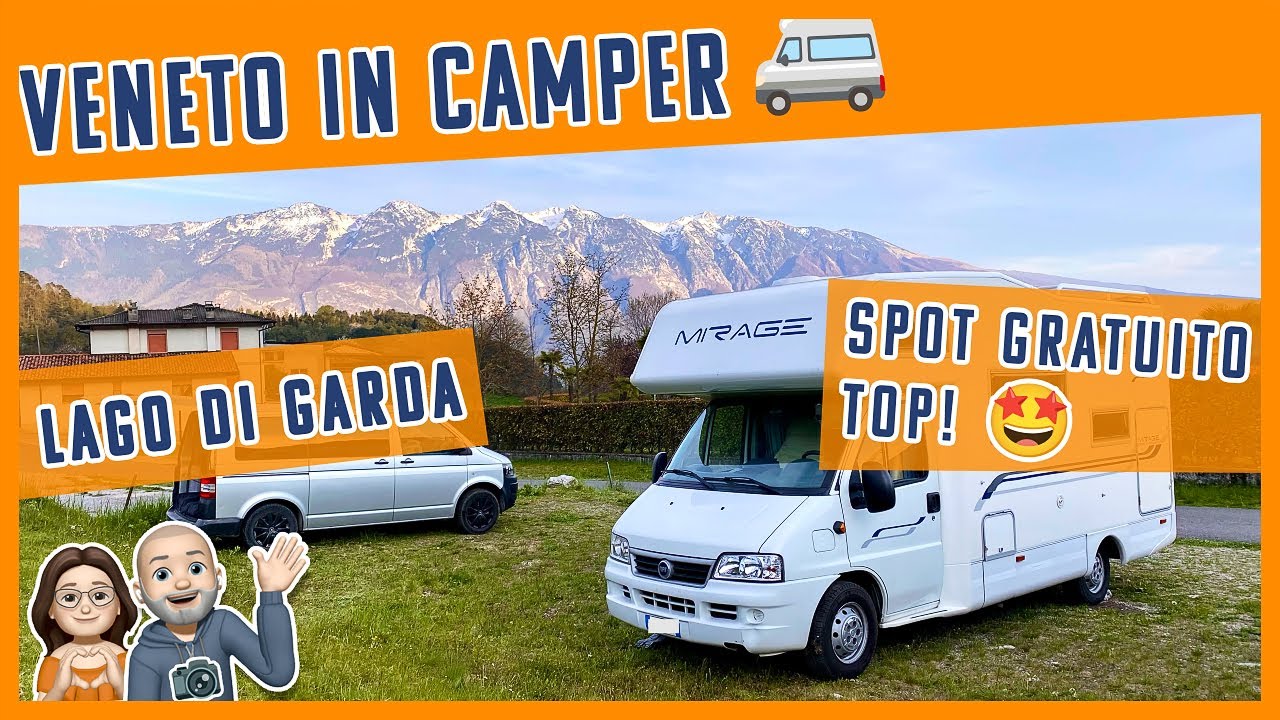 Lago di Garda in CAMPER in SOSTA LIBERA GRATUITA panorama TOP e RELAX.