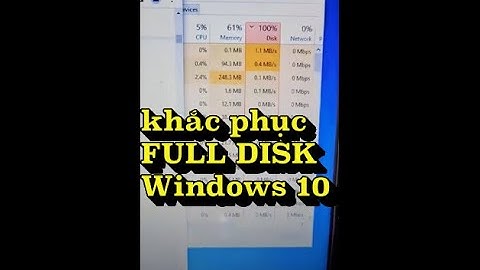 Tắt tool fix lỗi full disk 100 trên windows 10 năm 2024
