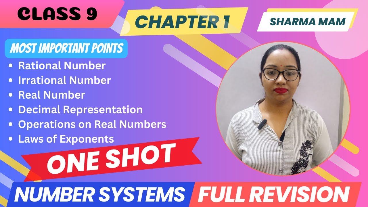 One Shot Revision | Class 9 Maths | Chapter 1 | Number System | Sharma ...