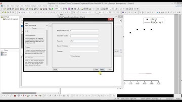 Regressão não-linear no Originpro 8.5