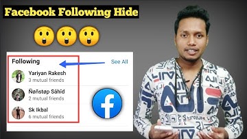 How to Hide Following List on Facebook || Facebook Following Hide Kaise Kare