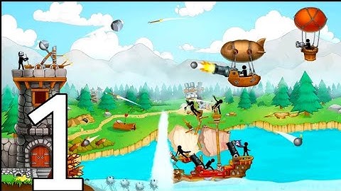 The Catapult: Stickman Pirates Gameplay Walkrough Part 1 (Android)