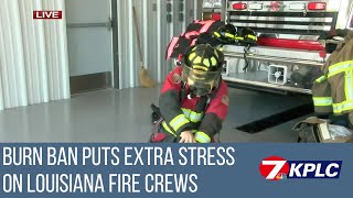Fire crews in Southwest Louisiana encourage residents to obey burn ban