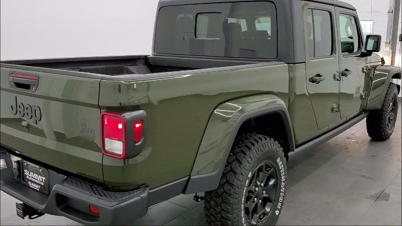 2021 Jeep Gladiator Willys Sarge Green Clearcoat New. walk around