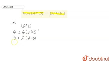 Prove (A cap B)\