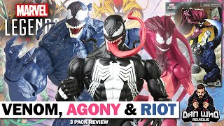 Marvel Legends Venom, Agony & Riot Life Foundation Symbiotes Amazon Exclusive 3 Pack Review