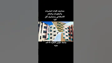 مصاريف كليات الحاسبات والمعلومات والذكاء الاصطناعي ومصاريف أقل كلية 