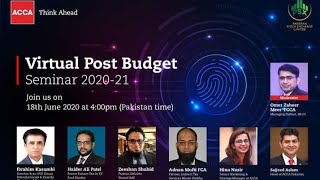 ACCA Webinar - Post Budget Seminar 2020-21