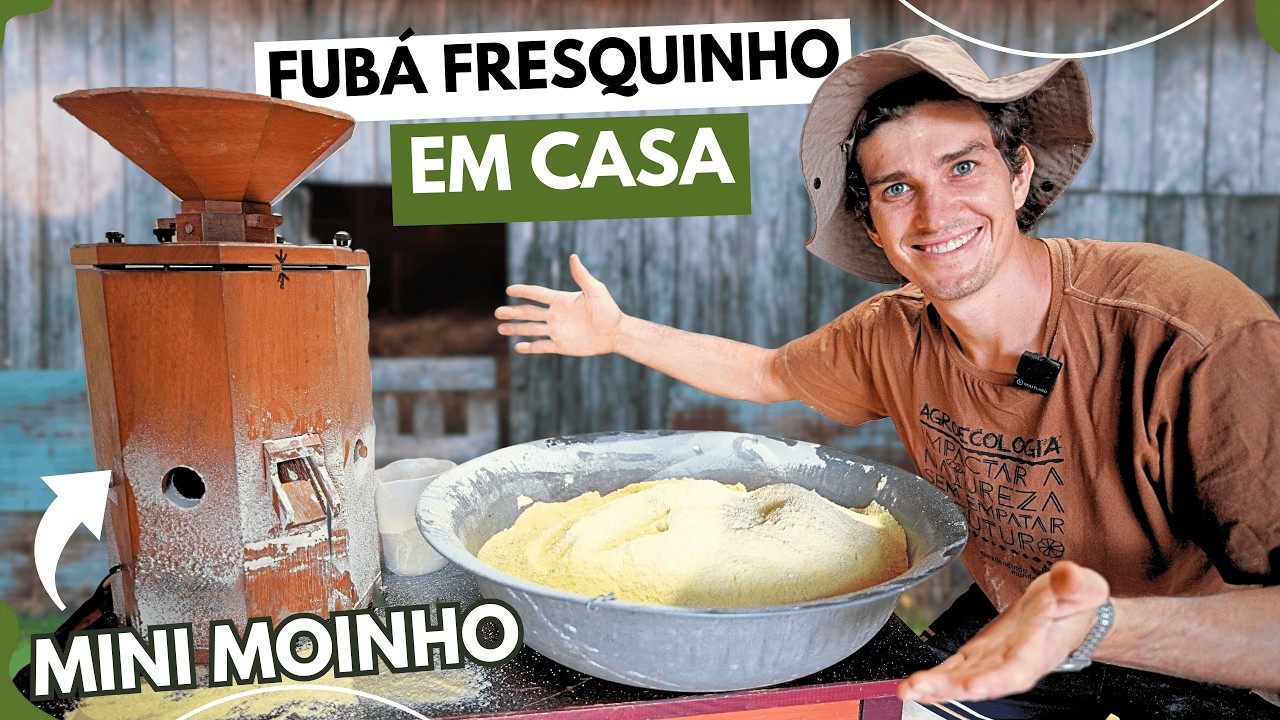 Como faço meu próprio fubá moído na pedra