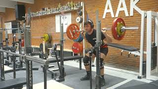 highbar squat PR 145KG x7 highbar squat PR 145KG x7