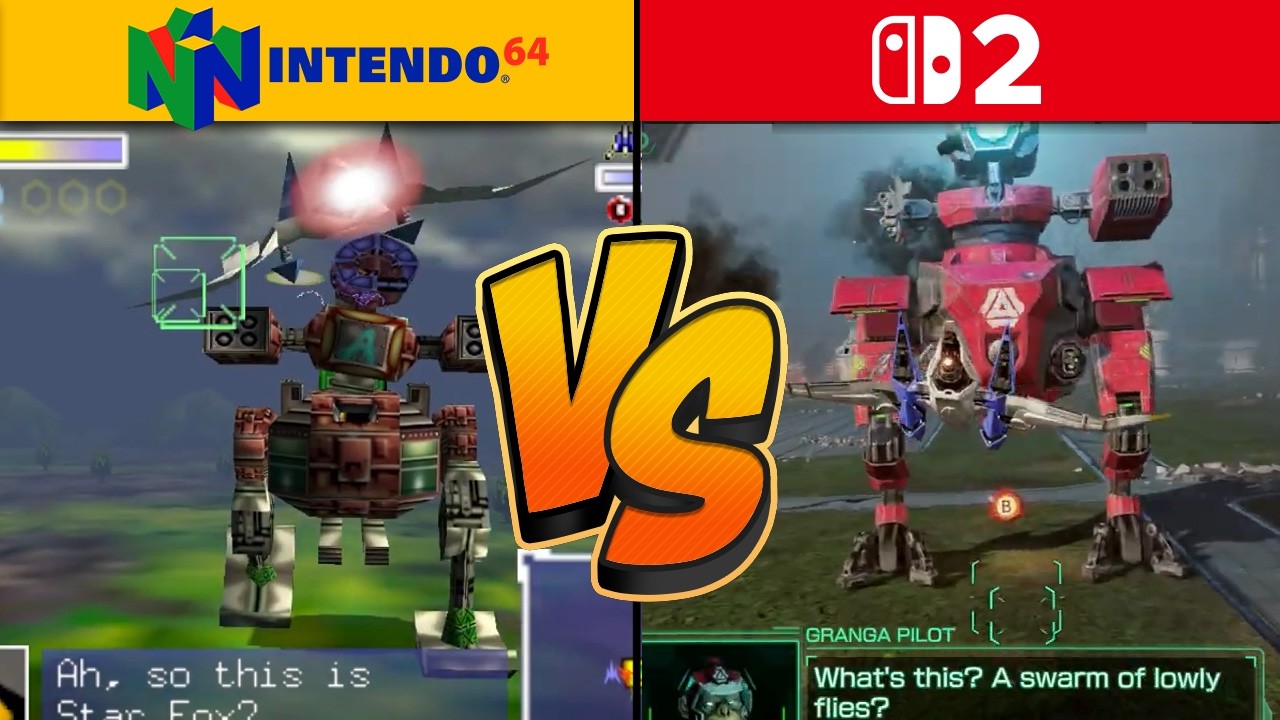 ⁣Star Fox - Switch 2 vs Nintendo 64 (Graphics Comparison)