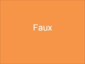 Ref:VU2FE5WO2Aw How to pronounce faux in english (american)