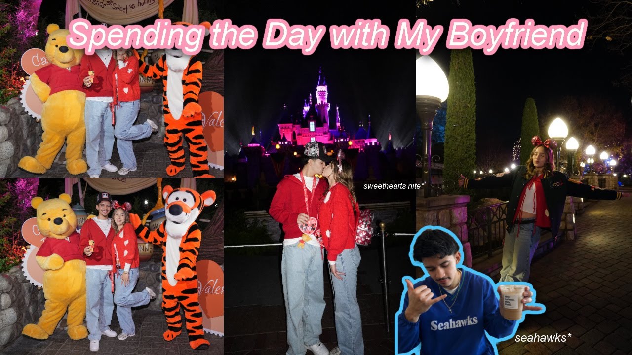 spending the day with my boyfriend! | Sweethearts Nite, beach & football