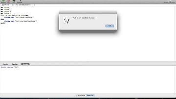 AppleScript tutorial 5 - If statement