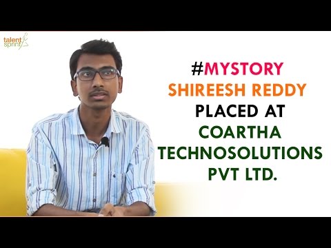 #MyStory - Shireesh Reddy Placed at CoArtha Technosolutions Pvt Ltd. - #MyStory - Shireesh Reddy Placed at CoArtha Technosolutions Pvt Ltd.
