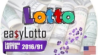 Louisiana LOTTO result 91 - 12 Nov 2016
