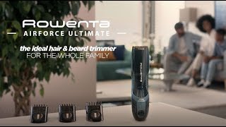 Rowenta Airforce Ultimate Tondeuse cheveux avec système d'aspiration,  Equipement précision, Lames auto-affûtées avec un revêtement Titanium,  Coupe