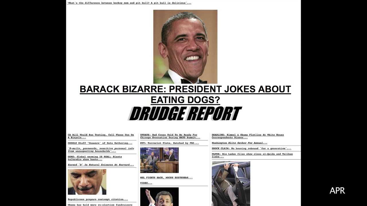 Drudge report 2012 youtube