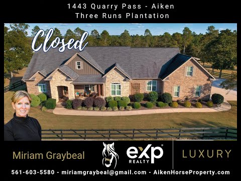 1443 Quarry Pass, Aiken, SC home video tour