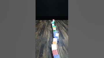 a new type of a satisfying Domino trick falling in slow motion #trending domino