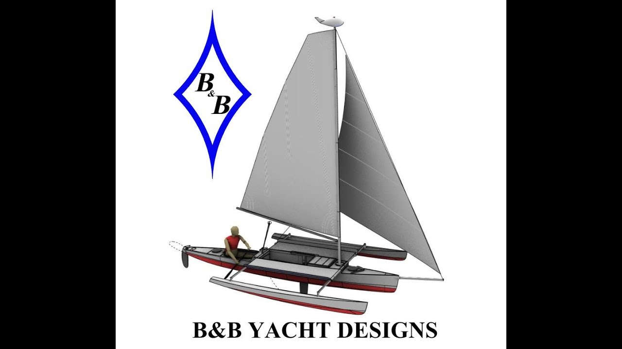 First Sail of the B&B Trimaran Jan. 2021