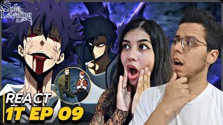 PODERES REVELADOS! JINWOO VS KANG TAESHIK! - REACT SOLO LEVELING 1T EP 09