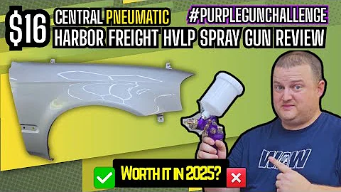 $16 HVLP PURPLE HARBOR FREIGHT SPRAY GUN REVIEW EPIC FAIL #PURPLEGUNCHALLENGE