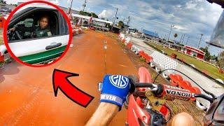 RIDING ABANDONED GO KART TRACK! COPS CAME..