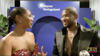 Exclusive Backstage Chat with Usher Raymond | 55th NAACP Image Awards