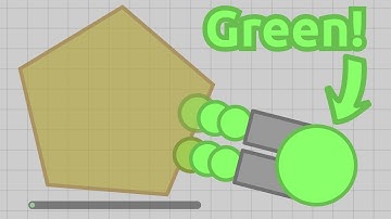 I AM A GREEN TANK! EVERYTHING IS GREEN! COLOR MOD UPDATE! (Diep.io Maze Gameplay)