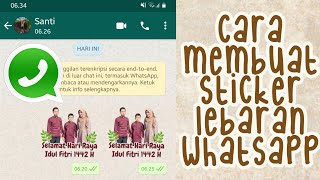 CARA MEMBUAT STICKER LEBARAN WHATSAPP screenshot 1