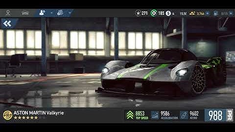 NFS No Limits | Aston Martin Valkyrie | Stage 6 Maxed