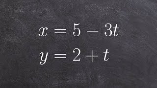 Eliminating your parameter for parametric equations