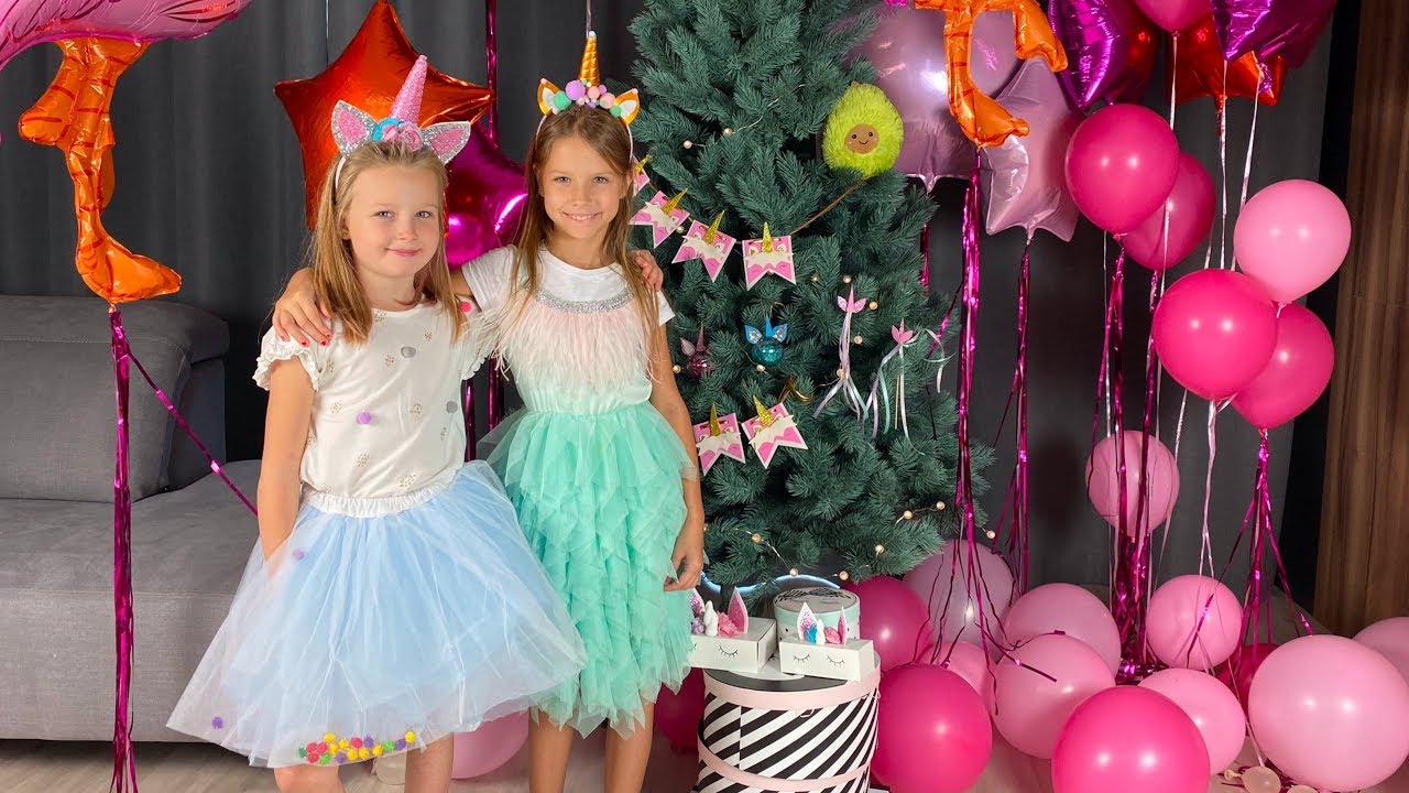 New Year in the unicorn style.