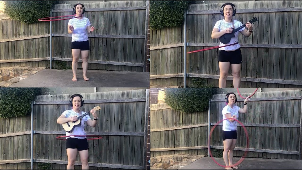 Hula hoop and play an instrument ... at the same time! - YouTube