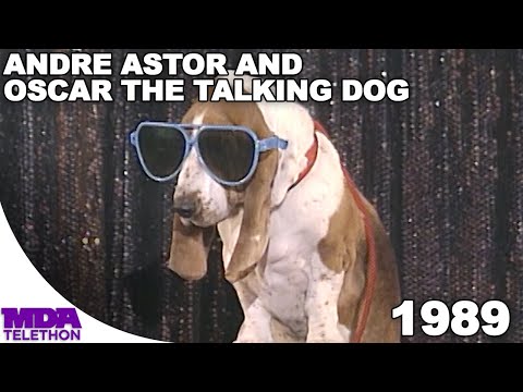 Andre Astor and Oscar the Talking Dog | 1989 | MDA Telethon