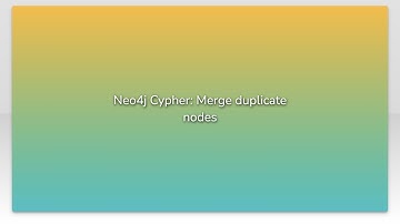 Neo4j Cypher: Merge duplicate nodes