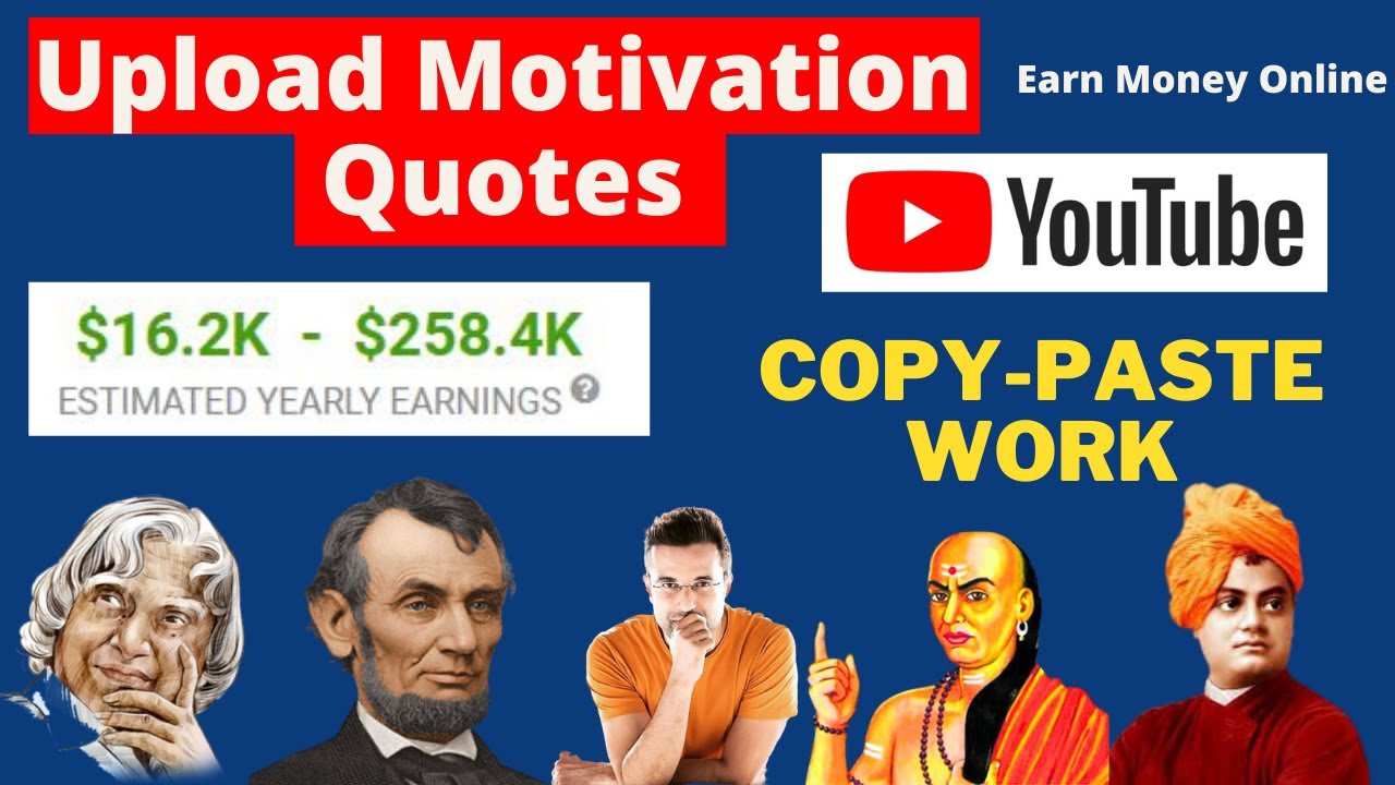 Copy and Paste Work Earn $7200 | Make Money from YouTube | Upload ...