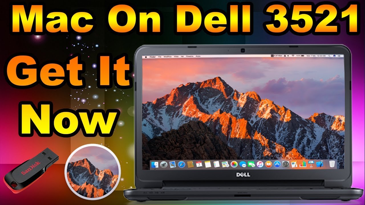 How To Install macOS Sierra Using USB Drive DELL 3521 (Part 01) تنزيل نسخة الماك على ديل ٣٥٢١ ...