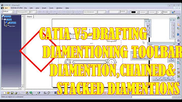 catia v5| drafting|| diamentioning toolbar in catia