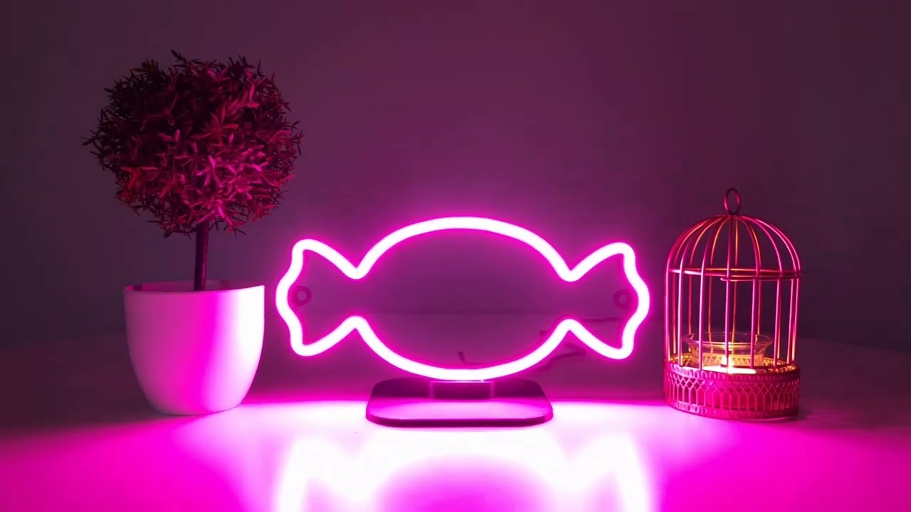 Candy LED Neon Sign Decor  #christmas  #winter  #candy  #candys #sweet