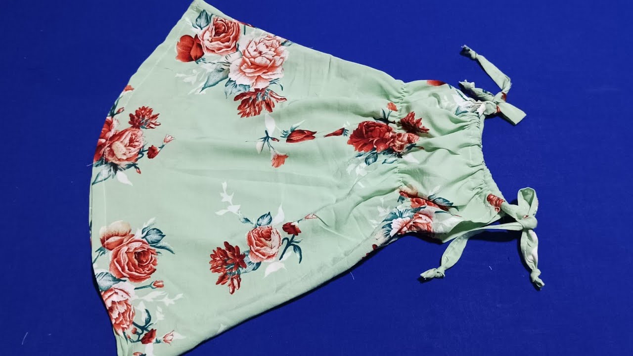 طريقة تفصيل وخياطة روب👗 بنات تهبل لفصل الصيف (5اشهر -10اشهر)