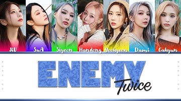 [AI COVER] How would DREAMCATCHER sing ENEMY by TWICE (Color Coded Lyrics)