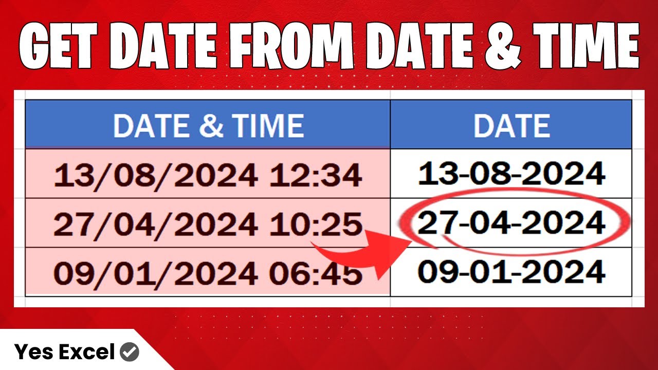 Extract Date From Date And Time In Excel YouTube extract-date-from-date-and-time-in-excel-youtube