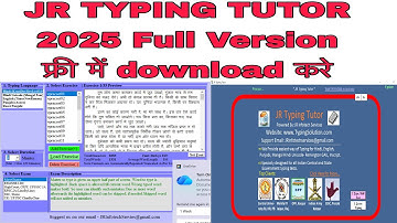 Jr Typing Tutor 2025 New Version Kaise Download kare Free mei /  #typing #Jrtypingtutor