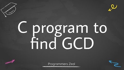 C program to find gcd of two numbers