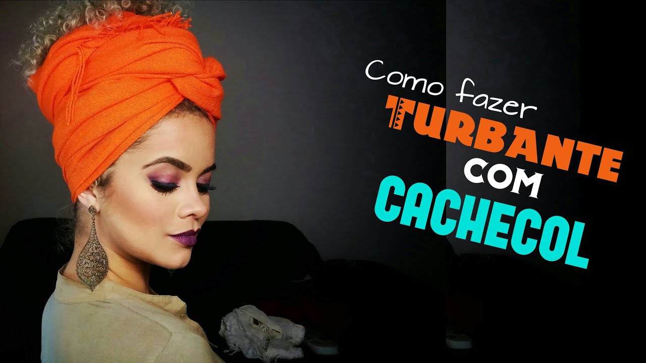TURBANTE: Amarração feita com cachecol por Nina Ga