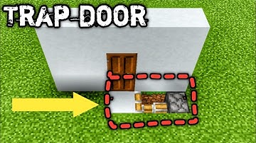 Trap door Minecraft Tutorial || redstone build hacks